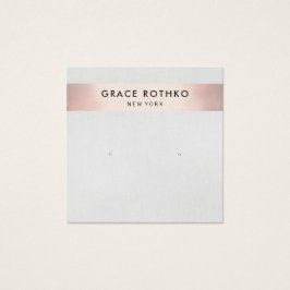 Moderno Rosa de raya de oro Studs Earl Display