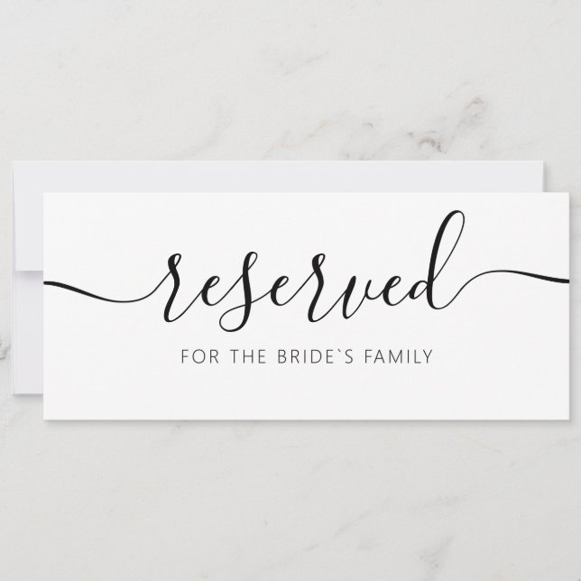 Moderno Rótulo de Boda de tarjetas reservadas colg (Anverso)
