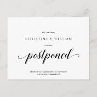 Moderno Rústico, Invitación de Boda Pospuesta