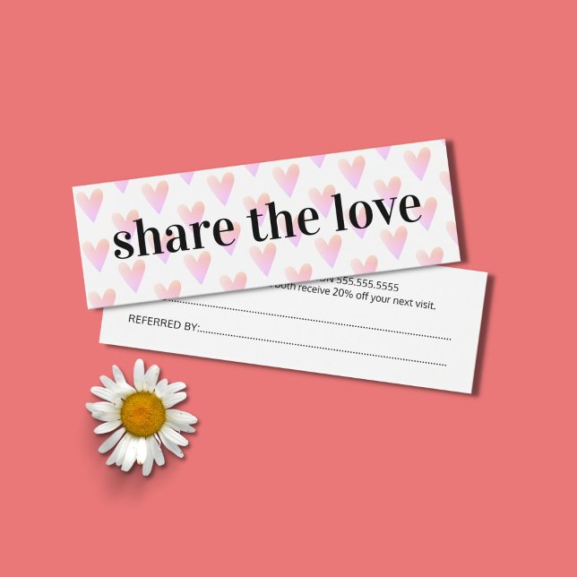 Moderno salón de belleza Guay Light Pink Hearts (Subido por el creador)