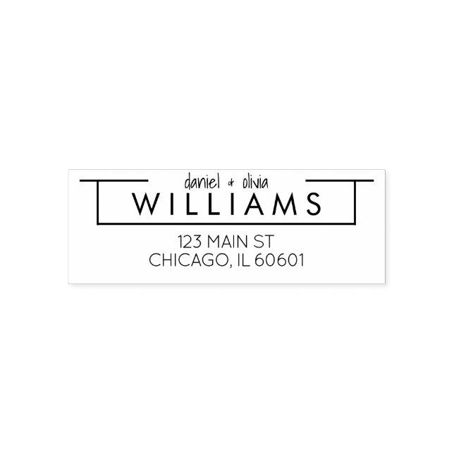 Moderno | Sello de dirección del Personalizado (Diseño)