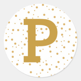 Moderno Sello para sobres de oro simple de alegría