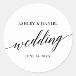 Moderno Sello para sobres elegante de caligrafía B