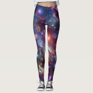 Moderno sencillo: Galaxy Space Rock Guay Leggings