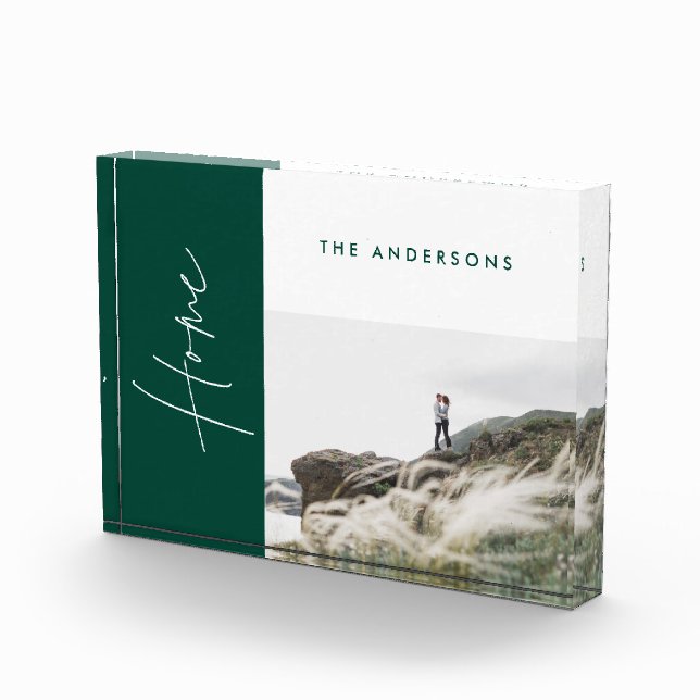 moderno sencillo minimalista foto familiar (Derecha)