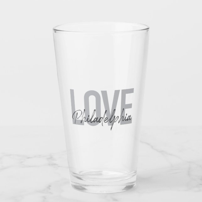 Moderno, simple, genial, diseño Love Philadelphia (Anverso)