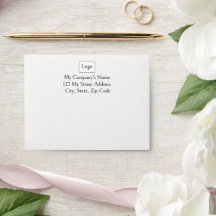 Moderno Simple Minimalista, Negro y Blanco, Correo