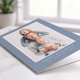 Moderno Simple Navidad Foto Personalizada