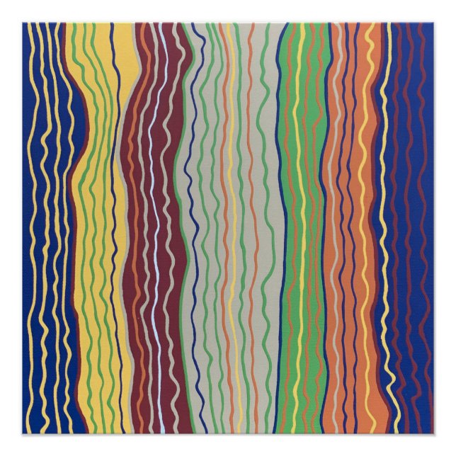 Moderno Squiggles 3 Poster perfecto (Anverso)