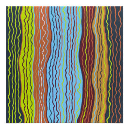 Moderno Squiggles 4 Poster perfecto