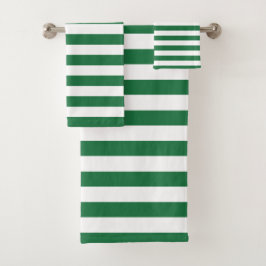 Moderno, Verde Y Blanco A Rayas  