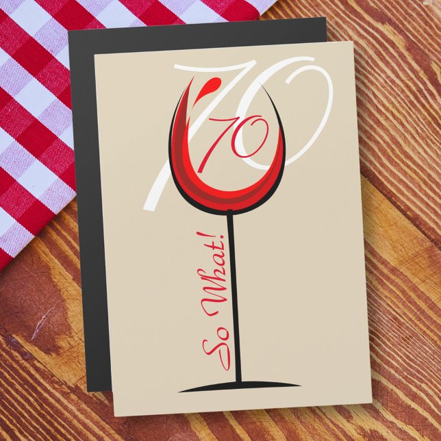 Moderno Vidrio Rojo Motivacional 70 cumpleaños (Subido por el creador)