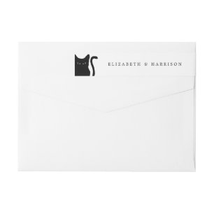 Moderno y capataz Boda negro de gato