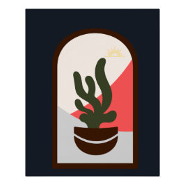 Moderno y contemporáneo Poster de Boho Glossy