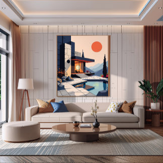 Moderno y de lujo arte mural Metalizado - Minimali