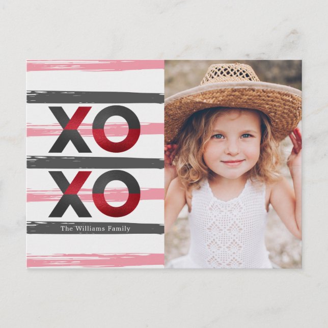 Moderno y dulce | Tarjeta de fotos de San Valentín (Anverso)