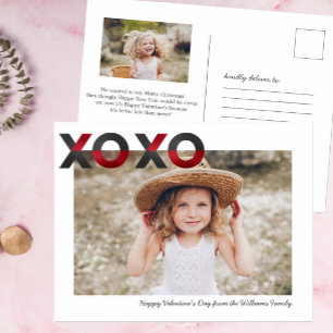 Moderno y dulce   Tarjeta de fotos de San Valentín