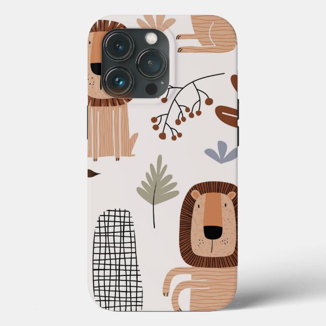 Moderno y duro Funda para iPhone de la jungla de l (Reverso )