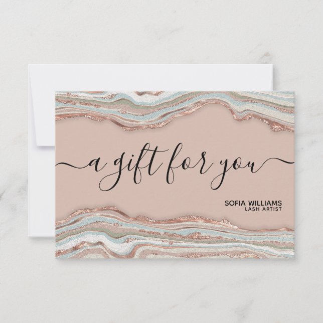 Moderno y elegante Agate Earth Tones Boho (Anverso)