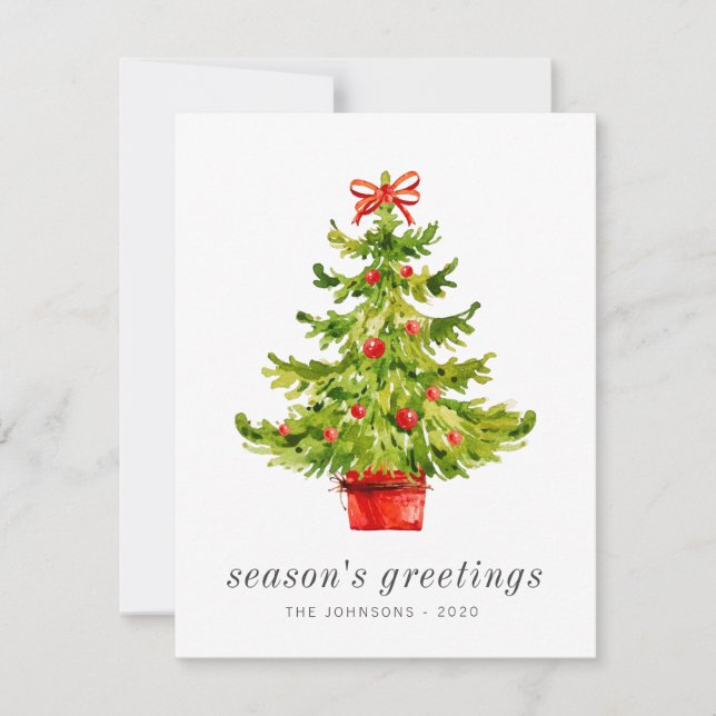 Moderno y elegante Árbol de Navidad acuático (Anverso)