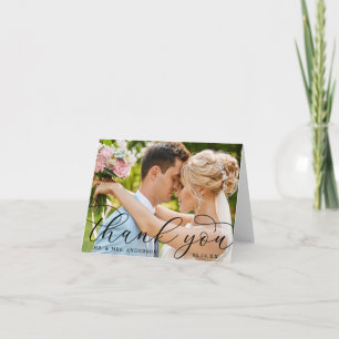 Moderno y elegante caligrafía Boda Nota fotográfic