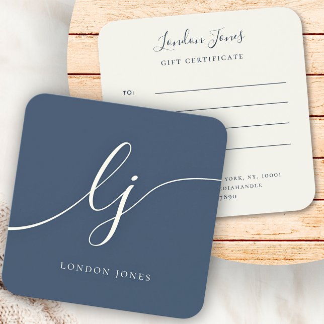 Moderno y elegante certificado de regalo Marina Ma (Subido por el creador)