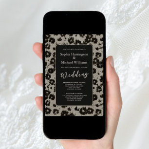 Moderno y elegante código QR de invitación digital