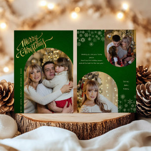 Moderno y elegante collage de fotos de Navidad vac