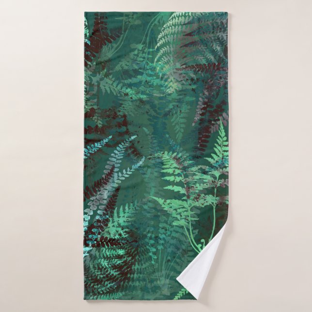 Moderno y elegante Ferris verdes de esmeralda oscu (Toalla de baño)