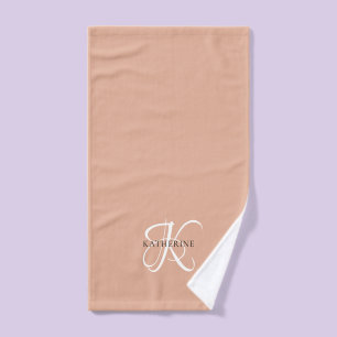 Moderno y elegante guión monográfico Rubor rosa