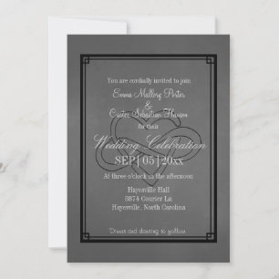Moderno y elegante Invitación a la Boda del Corazó