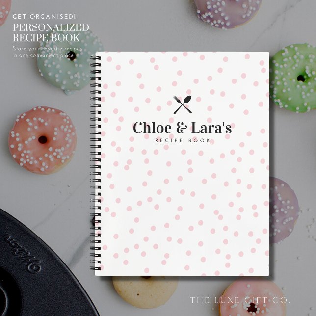 Moderno y elegante libro de recetas de Polka Dot B (Subido por el creador)