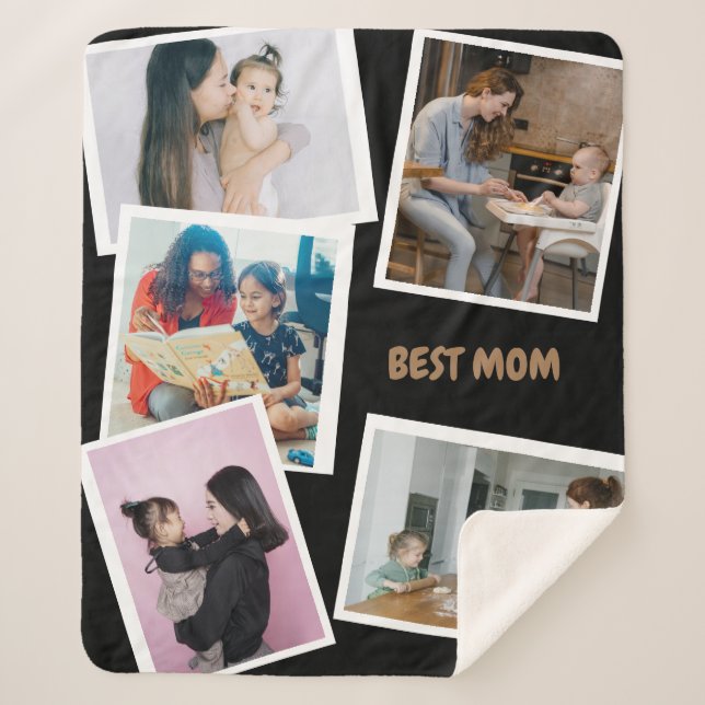 Moderno y elegante manta familiar multifotografía (Anverso)