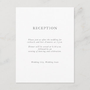 Moderno y elegante Monograma Recepción de boda ini