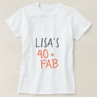 Moderno y elegante Naranja 40 Fabulosa camiseta de