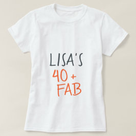 Moderno y elegante Naranja 40 Fabulosa camiseta de