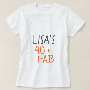 Moderno y elegante Naranja 40 Fabulosa camiseta de