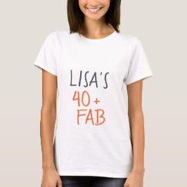 Moderno y elegante Naranja 40 Fabulosa camiseta de