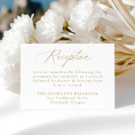 Moderno y elegante recepción de boda de caligrafía