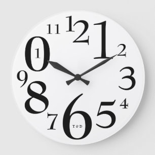 moderno y elegante reloj de pared de diseño minima