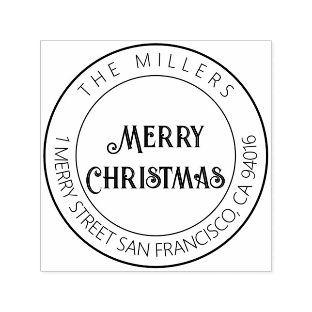 Moderno y elegante sello de retorno de dirección d (Diseño)