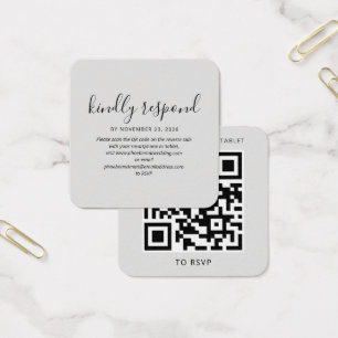 Moderno y elegante sitio web de Boda RSVP de códig