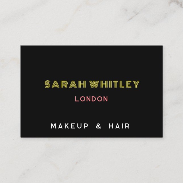 Moderno y elegante tarjeta de visita (Anverso)