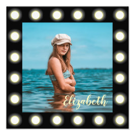 Moderno y exclusivo marco de fotos en cuadrado neg