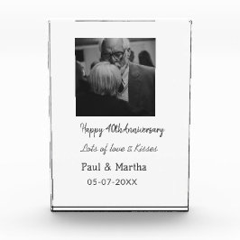 Moderno y feliz 40º aniversario añadir foto de fec