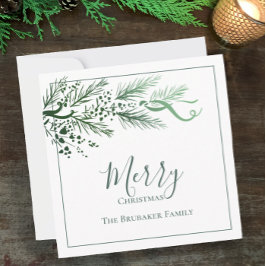 Moderno y personalizado simple navidad navideña de