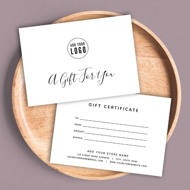 Moderno y sencillo Añadir el certificado de regalo (Subido por el creador)