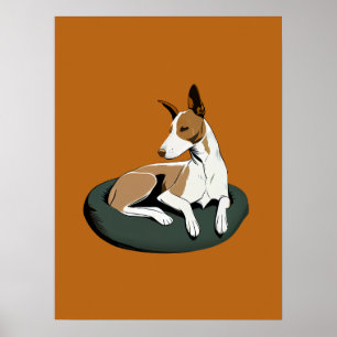 Moderno y sencillo arte de perro