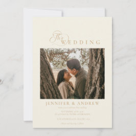 Moderno y sencillo | Invitación a la boda fotográf