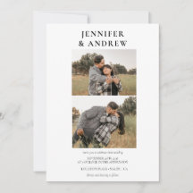 Moderno y sencillo | Invitación a la boda fotográf